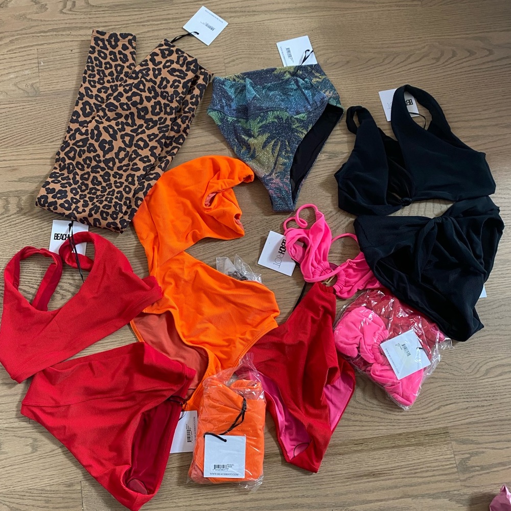 Beach Riot swimwear and leggings